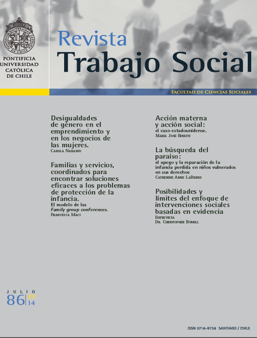 					Ver Núm. 86 (2014): Revista Trabajo Social. Julio
				